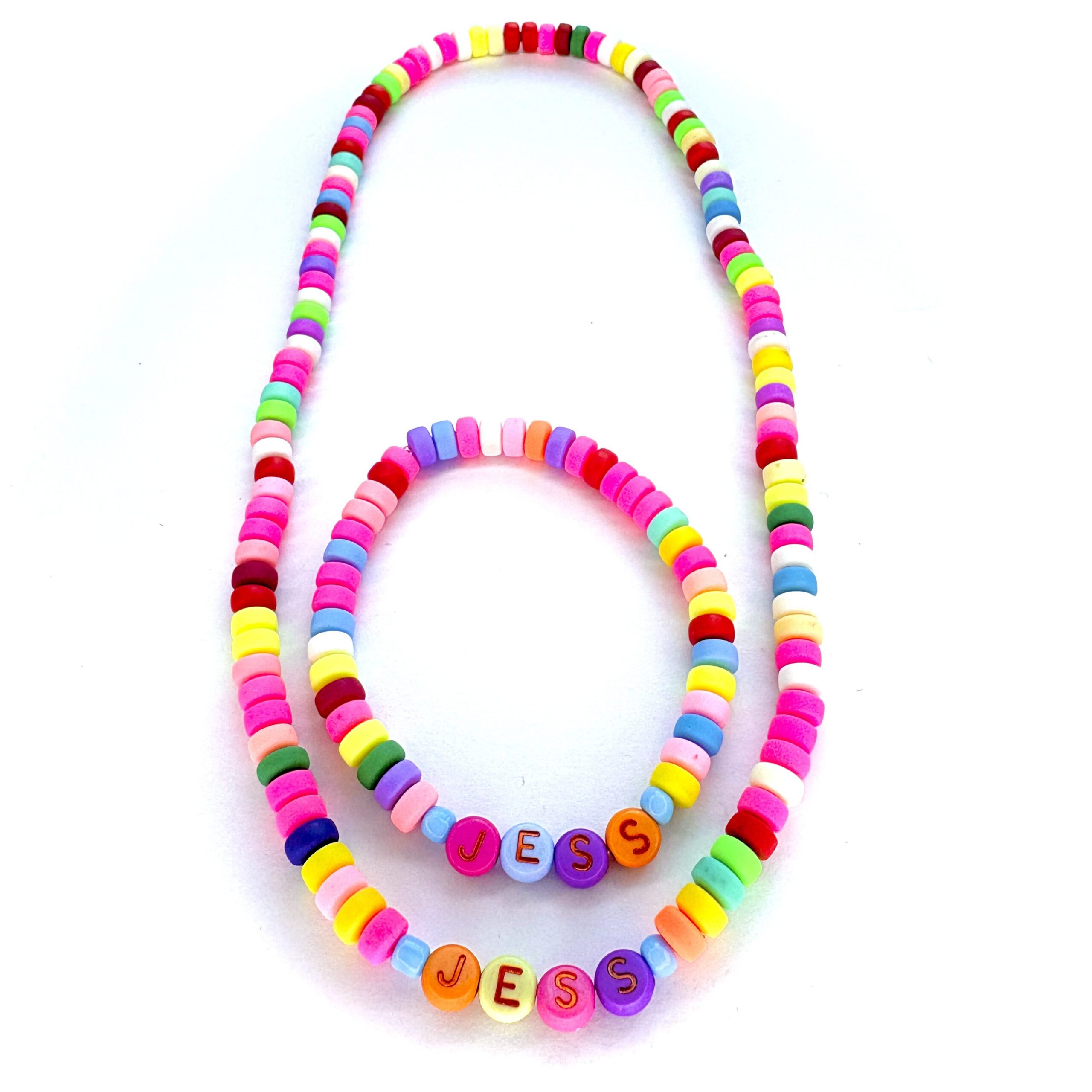 Fruity fruity personalised name jewellery set