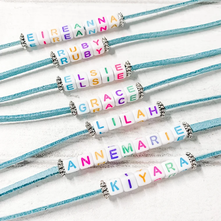 party bag personalised name bracelets party bag personalised name bracelets