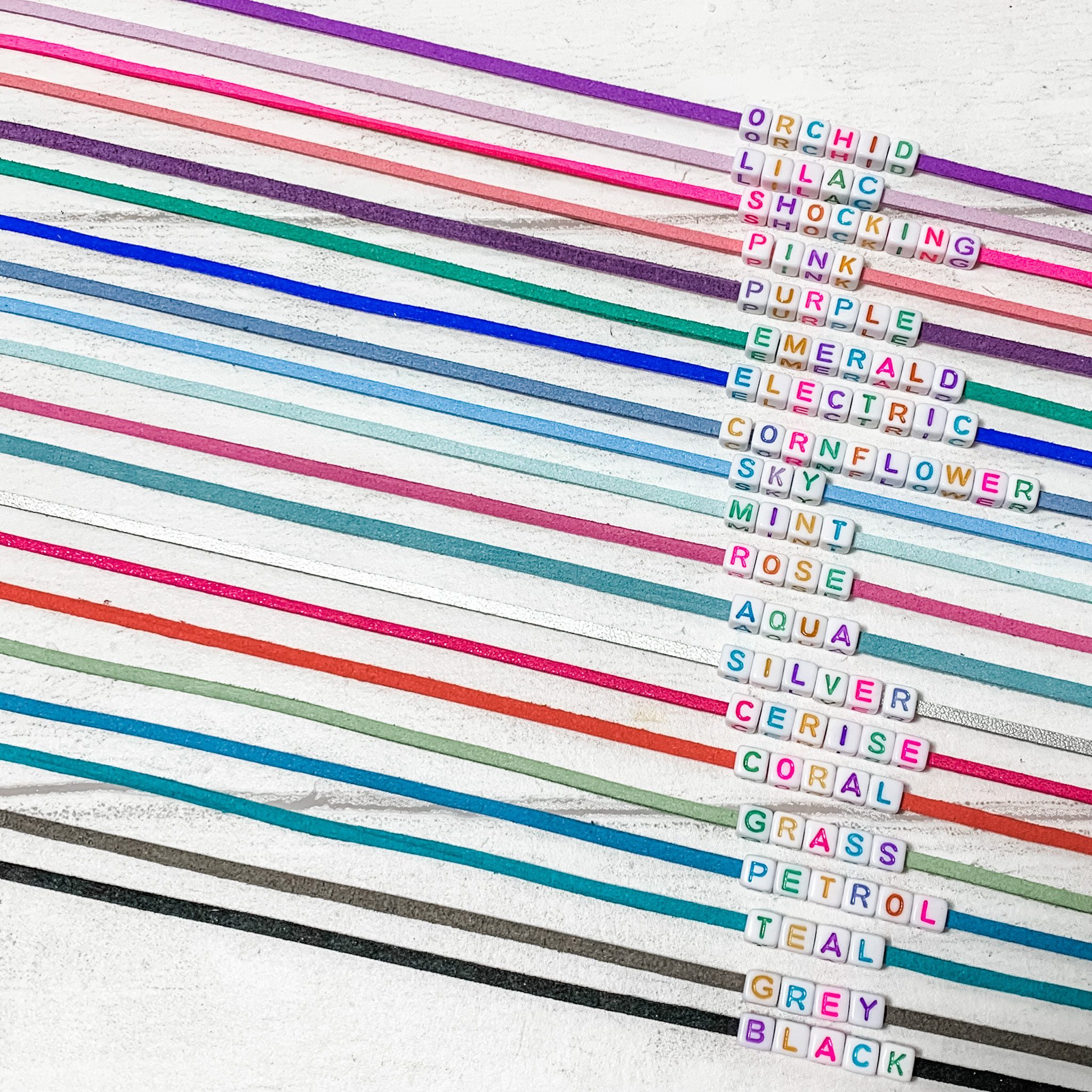 Suede Cord Colour Selector Personalised Suede Cord Bookmark - Image 4